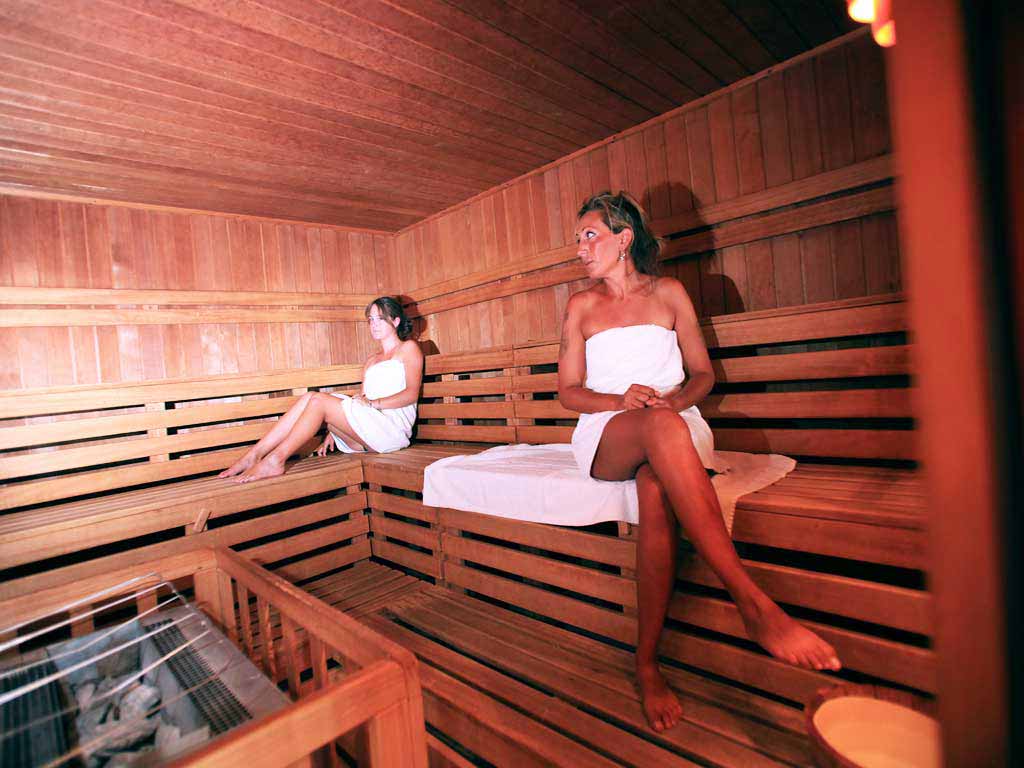 sauna camping de montagne